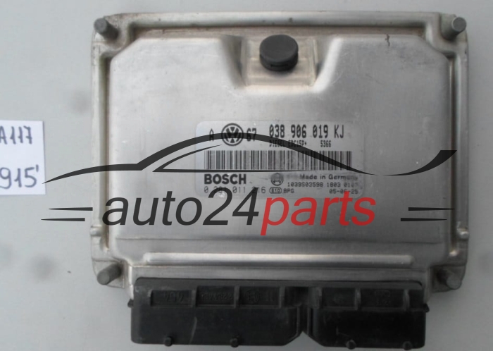VW VOLKSWAGEN GOLF 1.9 TDI 038906019KJ, 038 906 019 KJ, BOSCH 0 281 011 216, 0281011216, DIESEL EDC15P+ 5256