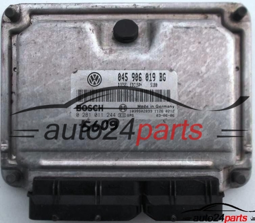 MOTORSTEUERGERÄT ECU STEUERGERÄT SEAT IBIZA 1.4 TDI AMF 045906019BG, BOSCH 0281011244, 1039S02899