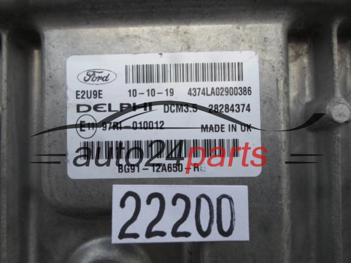 CENTRALITA DE MOTOR FORD 2.0 TDCI BG91-12A650-R, BG9112A650R, 28284374, DCM3.5