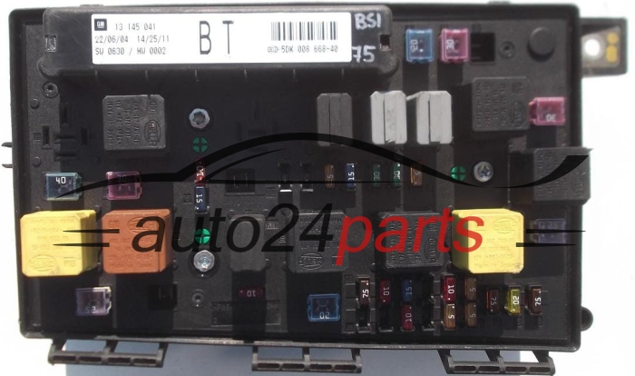 BOITE ELECTRIQUE A RELAIS ET FUSIBLE OPEL ASTRA H GM 13 145 041 BT, 13145041 BT, HELLA 5DK 008 668-40