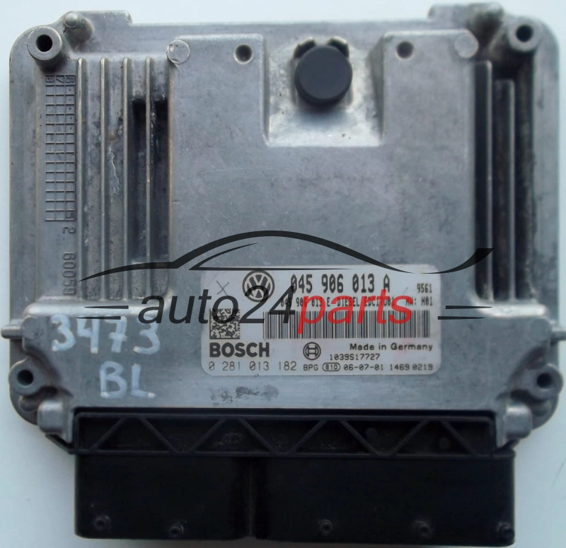 KOMPUTER STEROWNIK SILNIKA SKODA FABIA ROOMSTER 1.4 TDI 045906013A, 045 906 013 A, 045906013E, 045 906 013 E, BOSCH 0281013182, 0 281 013 182, DIESEL EDC17U01 9561, 1039S17727