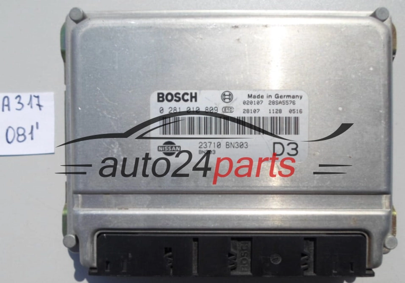 KOMPUTER STEROWNIK SILNIKA NISSAN ALMERA 2.2 DTI BOSCH 0 281 010 809,  23710 BN303
