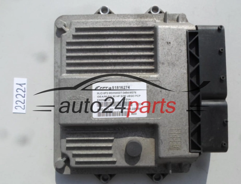 KOMPUTER STEROWNIK SILNIKA FIAT IDEA 1.3 JTD MJD.6F3.M3, MJD6F3M3, 51816274 