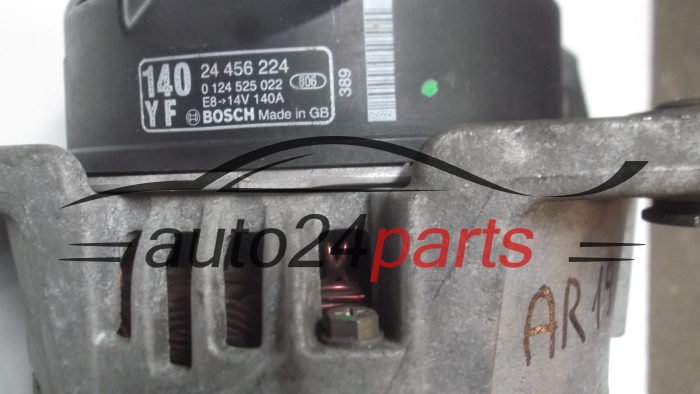 ALTERNATOR OPEL VECTRA 3.2 Z32SE BOSCH 0 124 525 022,  GM 24 456 224 YF