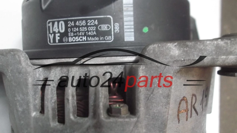 ALTERNATOR OPEL VECTRA 3.2 Z32SE BOSCH 0 124 525 022,  GM 24 456 224 YF