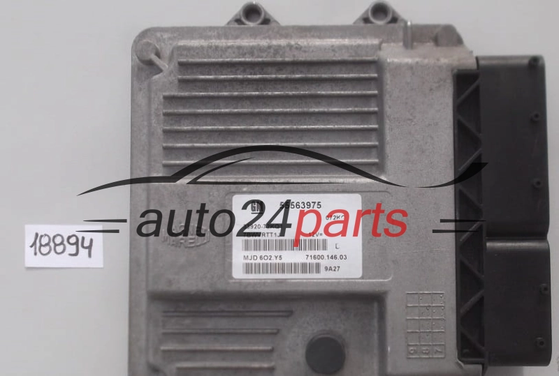 KOMPUTER STEROWNIK SILNIKA SUZUKI SWIFT 1.3 DDIS MAGNETI MARELLI MJD 6O2.Y5, MJD6O2Y5, MJD602Y5, GM 55563975, 71600.146.03, 7160014603, 33920-72KQ1, 3392072KQ1