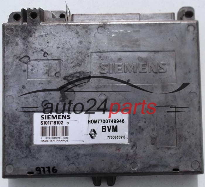 KOMPUTER STEROWNIK SILNIKA RENAULT CLIO 1.4, SIEMENS S101718102D