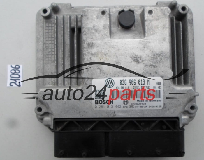 KOMPUTER STEROWNIK SILNIKA VW VOLKSWAGEN POLO 1.9 TDI 03G 906 013 M, 03G906013M, 03G906013, BOSCH 0 281 013 442, 0281013442, DIESEL EDC17U01