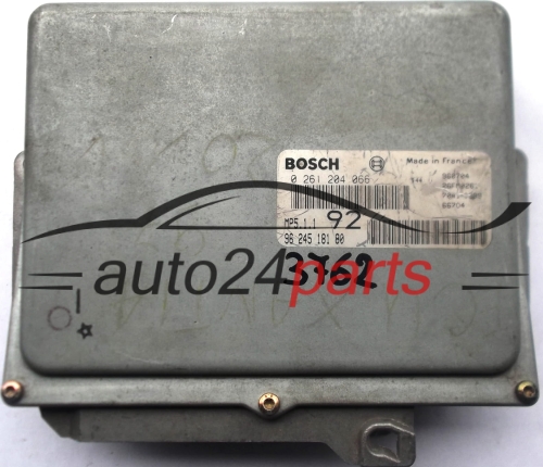 MOTORSTEUERGERÄT ECU STEUERGERAT PEUGEOT 406 CITROEN XANTIA 2.0 16V BOSCH 0261204066, 0 261 204 066, 9624518180, 96 245 181 80, MP5.1.1. 92