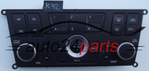 MANDO DE CALEFACCION AIRE ACONDICIONADO CLIMATRONIC NISSAN ALMERA 28 395 BU700, 28395BU700, 28 395 BU700 MA, 28395BU700MA, CSW-8230D(EU), CSW8230D(EU) - K42, R+K11, R+K12