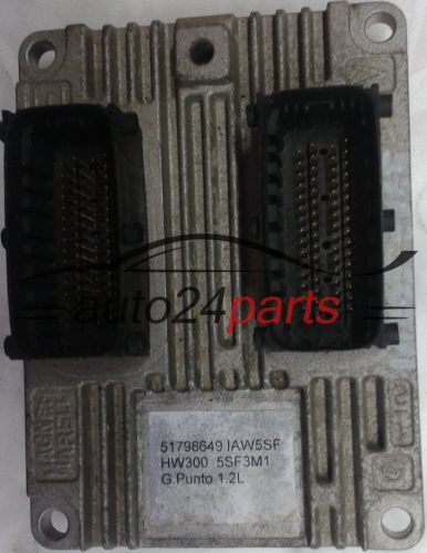 ECU CENTRALITA DE MOTOR  FIAT GRANDE PUNTO 1.2 Magneti Marelli IAW 5SF3.M1,  51798649