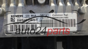 KOMPUTER STEROWNIK SILNIKA CITROEN PEUGEOT 5WS40106G-T, 5WS40106GT, SW9653647880 HW9647423380, SID801A 