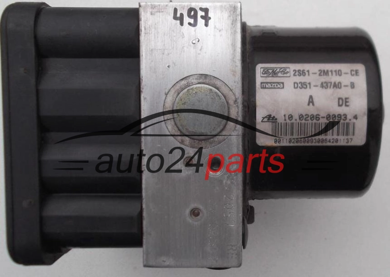 Pompa ABS i sterownik FORD MAZDA 2S612M110CE D351437A0B 10020600934 10096001063