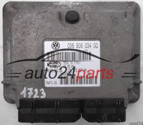 MOTORSTEUERGERÄT ECU STEUERGERÄT VW VOLKSWAGEN POLO 1.4 BKY 036906034GQ, 036 906 034 GQ, 6160115206, 61601.152.06, IAW4TVGQ, IAW4TV.GQ