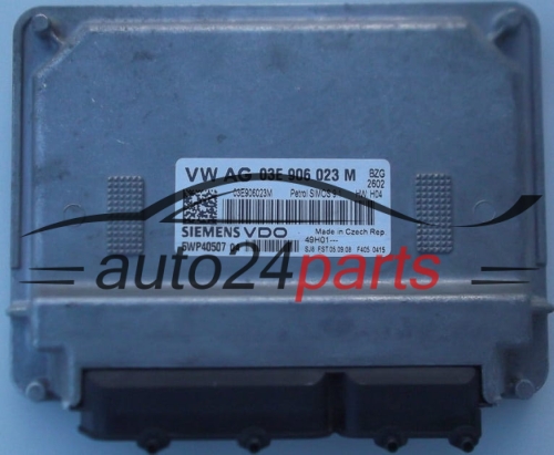 MOTORSTEUERGERÄT ECU STEUERGERÄT  SEAT IBIZA 1.2 SIEMENS VDO 5WP40507 04,  03E 906 023 M