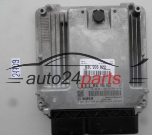 KOMPUTER STEROWNIK SILNIKA AUDI A4 2.0 TDI 03L906022, 03L 906 022, 03L906022B, BOSCH 0281014592, 0 281 014 592, DIESEL EDC17CP14 CAGC 3177 - 21709