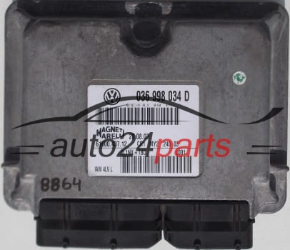 MOTORSTEUERGERÄT ECU STEUERGERAT VW VOLKSWAGEN POLO 1.4, 036 998 034 D, 036998034D, 61600.437.12, 6160043712, CR1 MY2 240 03 