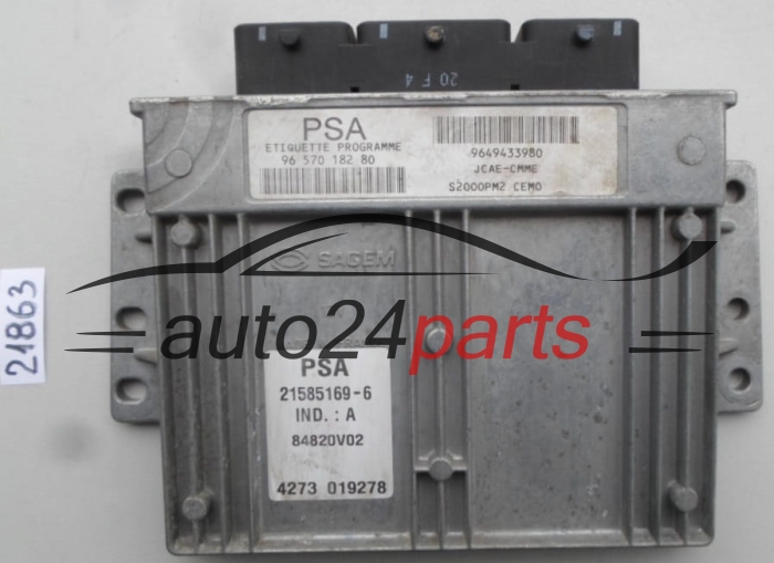 CENTRALITA DE MOTOR CITROEN C4 9657018280, 21585169-6, 215851696, 9649433980 