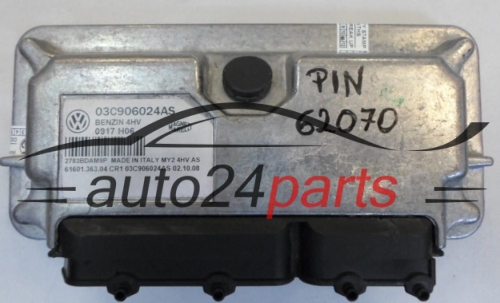 Calculateur Moteur VOLKSWAGEN SEAT IBIZA 1.4 Magneti Marelli MY2 4HV.AS,  03C 906 024 AS,  61601.363.04