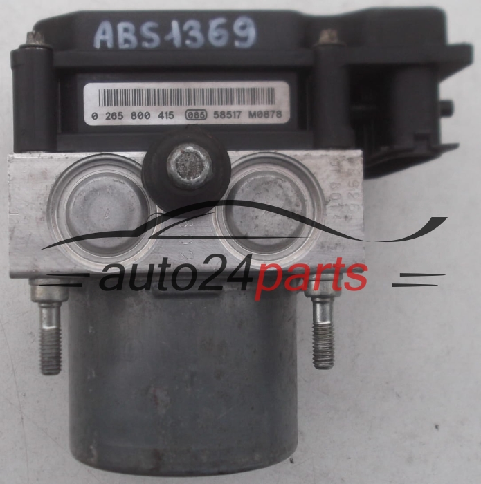POMPE HYDRAULIQUE ET CALCULATEUR dABS CITROEN BERLINGO XSARA PICASSO PEUGEOT PARTNER  0 265 231 522, 0265231522, 96 550 457 80, 9655045780, 0 265 800 415, 0265800415