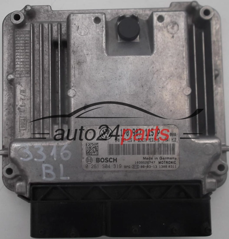 Sterownik silnika SEAT LEON 1.8 TSI 1P0907115P 1P0907115A BOSCH 0261S04319 BENZIN MED17.5 1039S26747 -