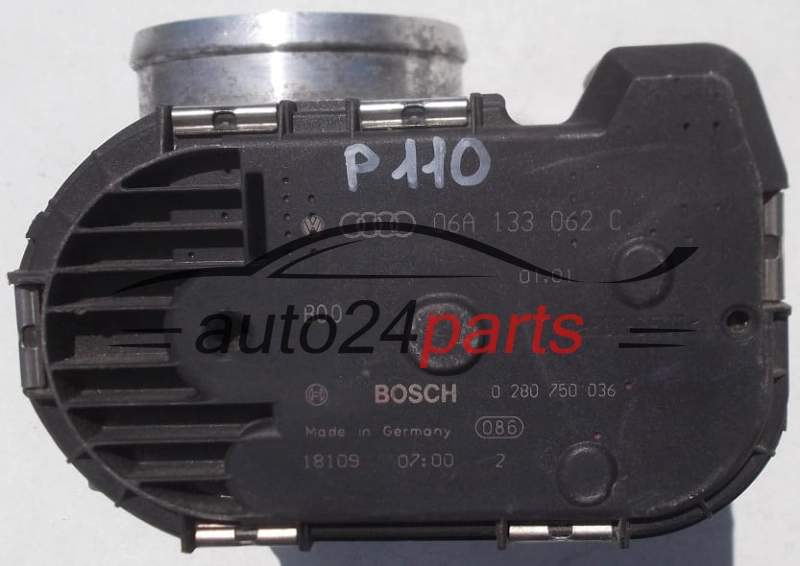 PRZEPUSTNICA POWIETRZA AUDI SEAT SKODA VOLKSWAGEN 06A 133 062 C, 06A133062C, BOSCH 0 280 750 036, 0280750036 