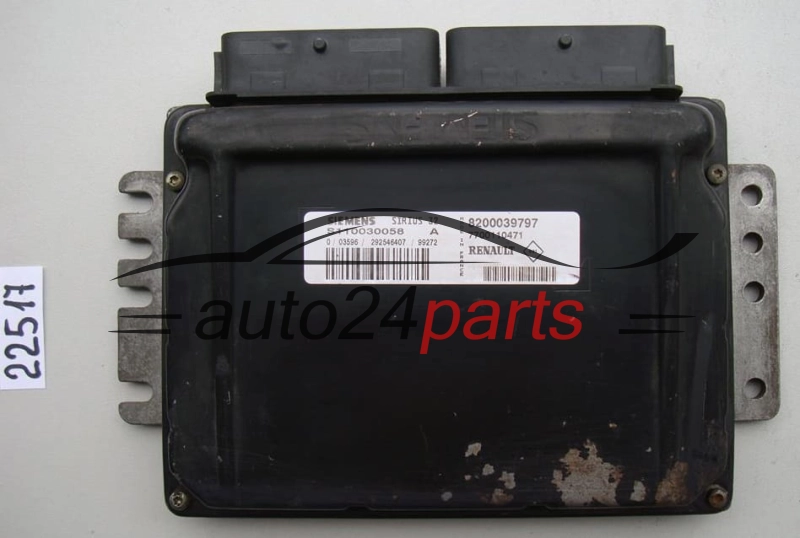 KOMPUTER STEROWNIK SILNIKA RENAULT CLIO S110030058 A, S110030058A, 820039797