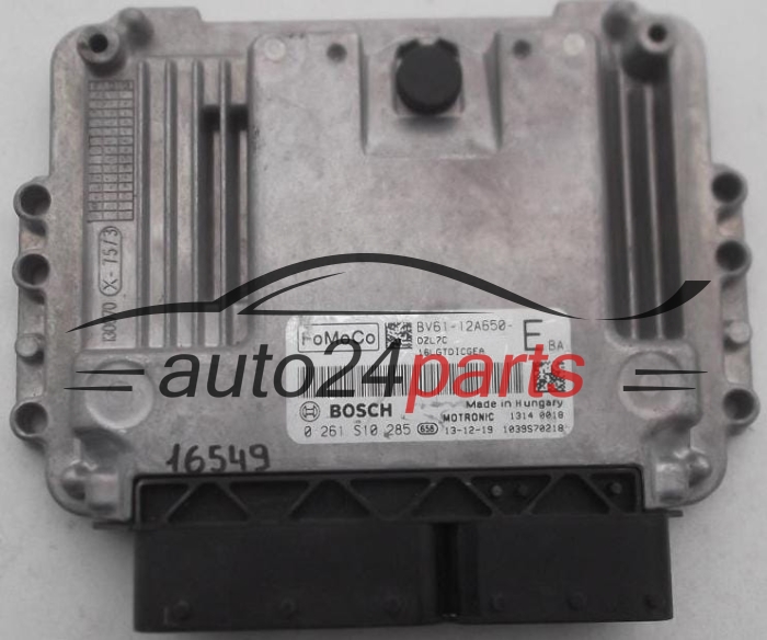 MOTORSTEUERGERÄT ECU STEUERGERÄT FORD 1.6 BOSCH 0 261 S10 285, 0261S10285, BV61-12A650-EBA, BV6112A650EBA, BV61-12A650--E, BV6112A650E 
