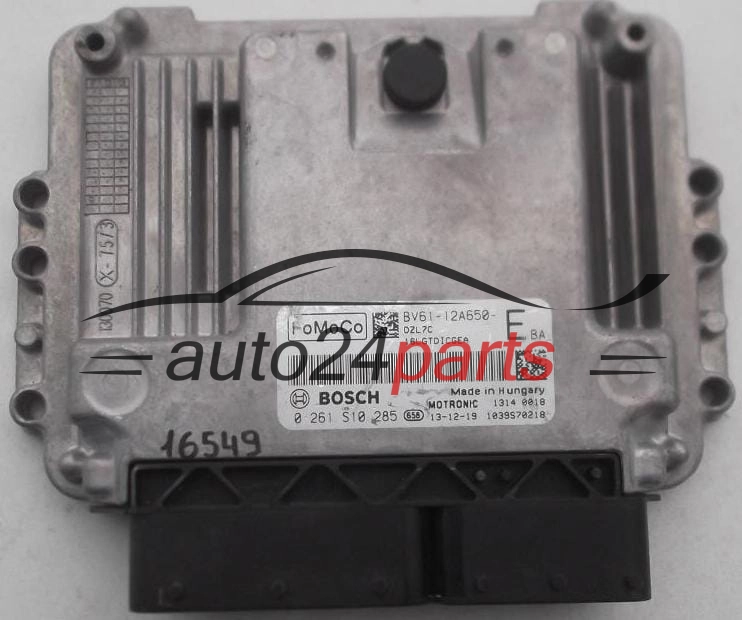 MOTORSTEUERGERÄT ECU STEUERGERÄT FORD 1.6 BOSCH 0 261 S10 285, 0261S10285, BV61-12A650-EBA, BV6112A650EBA, BV61-12A650--E, BV6112A650E 