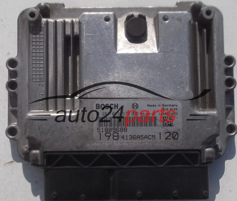 MOTORSTEUERGERÄT ECU STEUERGERAT FIAT BRAVO 1.9 JTD BOSCH 0 281 013 579, 0281013579, 51809688