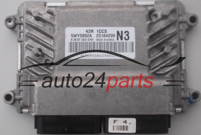ECU CENTRALITA DE MOTOR  CHEVROLET AVEO 1.2 5WY5992A, 25184299, N3