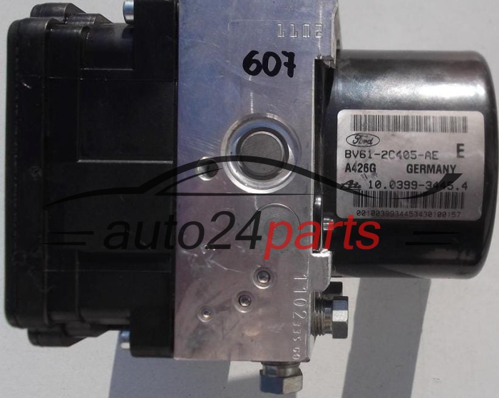 POMPE HYDRAULIQUE ET CALCULATEUR d'ABS FORD FoMoCo BV61-2C405-AE,  ATE 10.0399-3445.4
