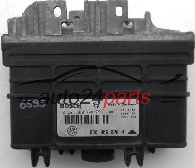 KOMPUTER STEROWNIK SILNIKA VW VOLKSWAGEN POLO 1.0 AAU BOSCH 0 261 200 798/799, 0261200798, 030 906 026 N, 030906026N, 26SA3033