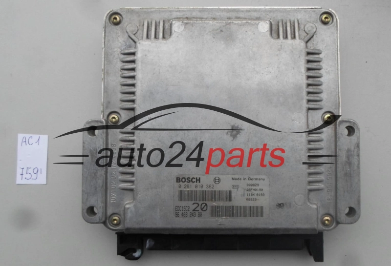 PEUGEOT 306 2.0 HDI BOSCH 0 281 010 362, 0281010362, 96 403 243 80, 9640324380, EDC15C2 20 