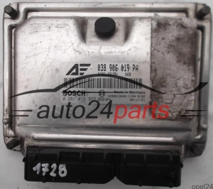 ECU CENTRALITA DE MOTOR VW VOLKSWAGEN SHARAN SEAT ALHAMBRA 1.9 TDI BVK 038906019PA, 038 906 019 PA, BOSCH 0 281 012 932, 0281012932, DIESEL EDC15P+ 8438, 1039S13424
