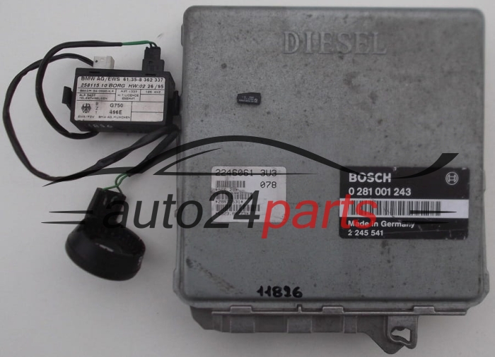 KOMPUTER STEROWNIK SILNIKA BMW 3 E36 318 1.8 TDS BOSCH 0281001243, 0 281 001 243, 2245541, 2246061