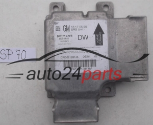 STEROWNIK MODUL PODUSZEK POWIETRZNYCH OPEL VECTRA C SIGNUM GM 13 17 05 90 DW, 13170590, 13170590DW, SIEMENS 5WK43470 - SP70, SP71, SP72, SP73, SP74, SP75, SP76