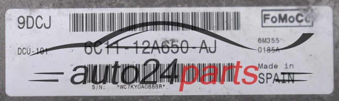 CALCULATEUR MOTEUR FORD TRANSIT FoMoCo 6C11-12A650-AJ, 6C1112A650AJ, 9DCJ 