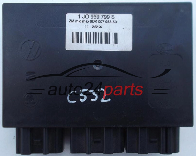 CENTRALKA MODUL STEROWNIK KOMFORTU VW SEAT SKODA HELLA 5DK 007 953-50