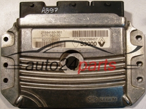 Calculateur Moteur RENAULT MEGANE Sagem 21584153-3B1, 215841533B1, 8200298463, 8200298457