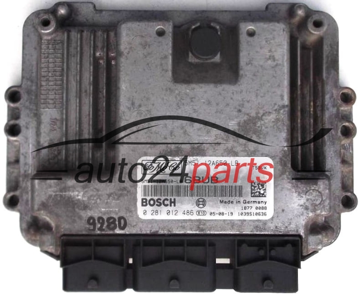 MOTORSTEUERGERÄT ECU STEUERGERAT  FORD FOCUS 1.6 TDCI, BOSCH 0 281 012 486,  FoMoCo 5M51-12A650-LB