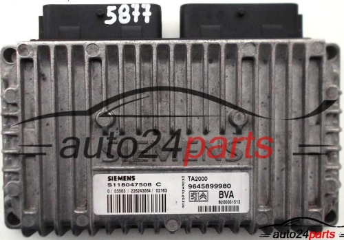 CENTRALITA ECU CAJA DE CAMBIO AUTOMATICO CITROEN C5 2.0 S118047508 C, 9645899980 