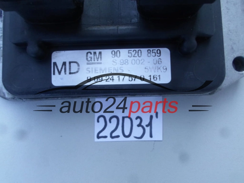 OPEL ASTRA ZAFIRA 1.8 X18XE1 2.0 X20XEV SIEMENS 5WK9 161, 5WK9161, GM 90 520 859 MD, 90520859 