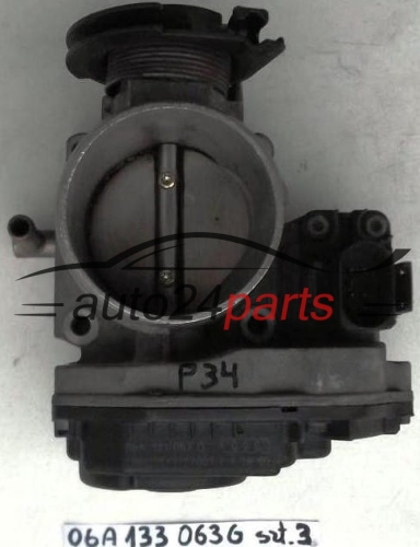 PRZEPUSTNICA POWIETRZA AUDI SEAT SKODA VOLKSWAGEN SIEMENS 408-237-212-007, 408237212007, 06A 133 063 G, 06A133063G