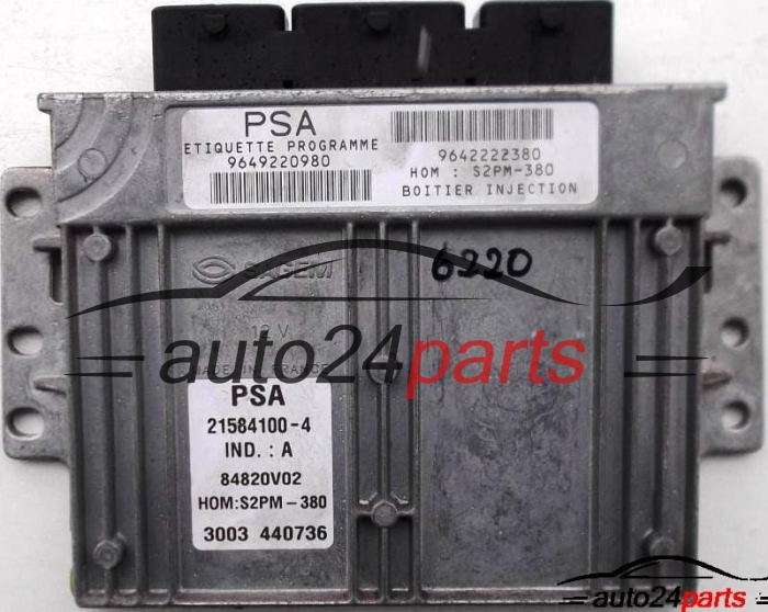 calculateur moteur pour citroen c3 1.4