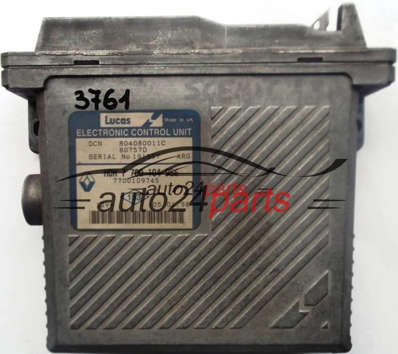 KOMPUTER STEROWNIK SILNIKA RENAULT MEGANE SCENIC 1.9 D LUCAS DCN R04080011C 80757D HOM7700104956, 7700109745