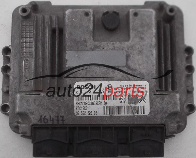 KOMPUTER STEROWNIK SILNIKA PEUGEOT 206 1.4 TDI BOSCH 0 281 011 089