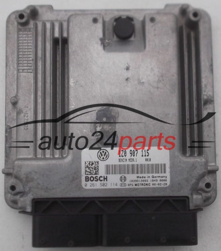 ECU CENTRALITA DE MOTOR SKODA OCTAVIA 2.0 TURBO BOSCH 0 261 S02 114, 0261S02114, 1Z0 907 115, 1Z0907115, MED9.1