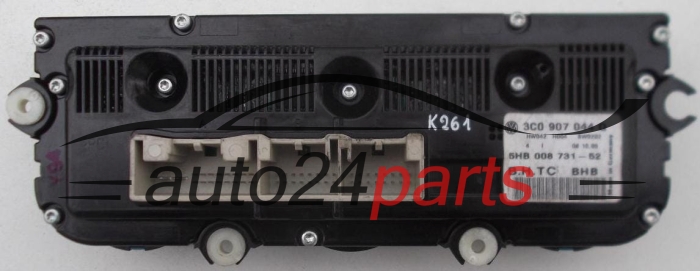 PANEL OGRZEWANIA STEROWNIK NAWIEWU REGULATOR KLIMATRONIK VOLKSWAGEN PASSAT 3C0 907 044 Q / 3C0907044Q / 5HB 008 731-52 / 5HB00873152
