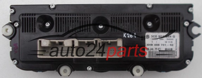 PANEL OGRZEWANIA STEROWNIK NAWIEWU REGULATOR KLIMATRONIK VOLKSWAGEN PASSAT 3C0 907 044 Q / 3C0907044Q / 5HB 008 731-52 / 5HB00873152